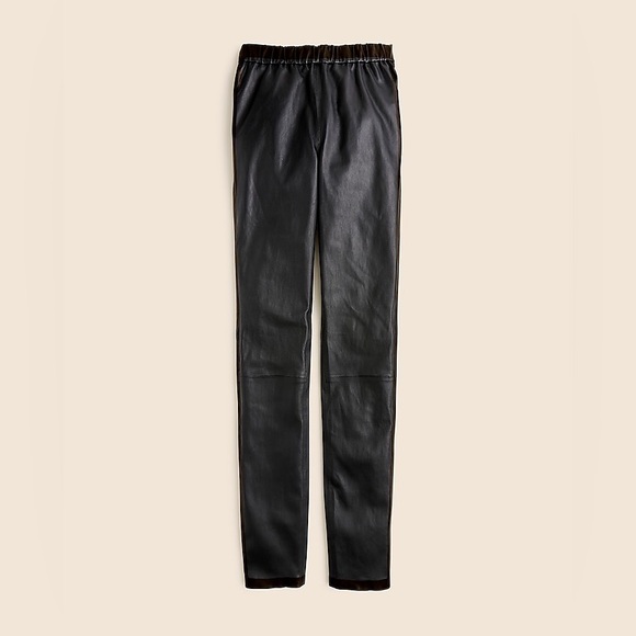 NEW Leather J Crew Collection Leggings in Black Size 00 XXS $495 Retail Sold Out - Picture 13 of 13